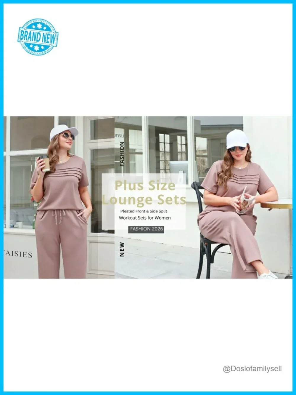 Two Piece Lounge Set Short Sleeve Top Wide Leg Pants